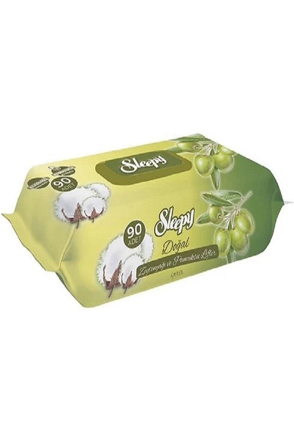 Sleepy Zeytinyağlı Islak Havlu 90 x 2 Paket