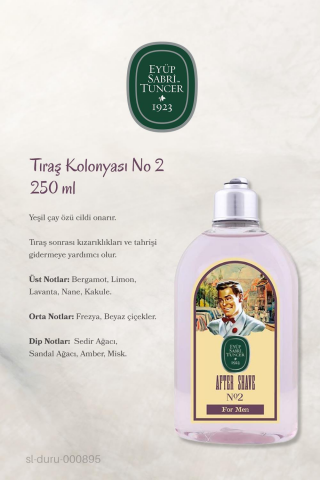 3 Adet Eyüp Sabri Tuncer Tıraş Kolonyası No 2 ve ROSIE Pamuk 60'lı