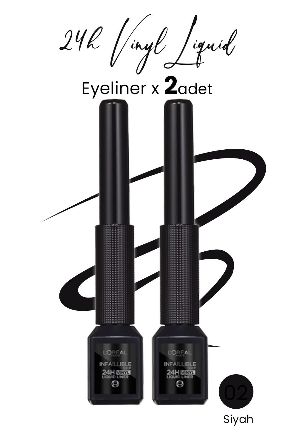 Loreal Paris Infaillible 24H Vinyl Liquid Liner Siyah x 2 Adet