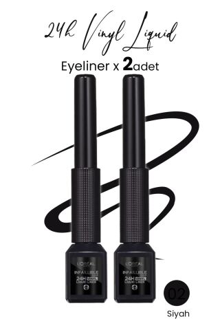 Loreal Paris Infaillible 24H Vinyl Liquid Liner Siyah x 2 Adet