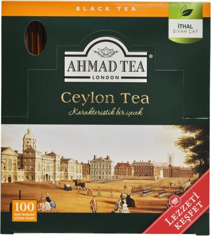 Ceylon Tea 100'lü Bardak Poşet Çay 200 G, 7 paket ve Kupa HEDİYE
