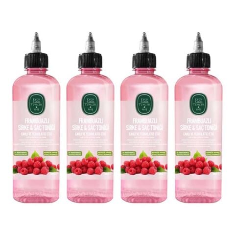 Frambuazlı Sirke & Saç Toniği 500 ml x 4