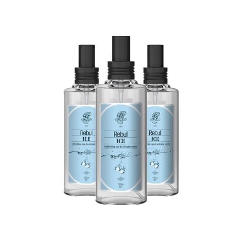 Rebul Ice Kolonya 100 Cc (Cam Şişe) Spreyli x 3