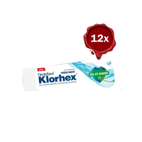 Dentasave Klorhex Diş Macunu Yoğun Bakım 75 ml x 12