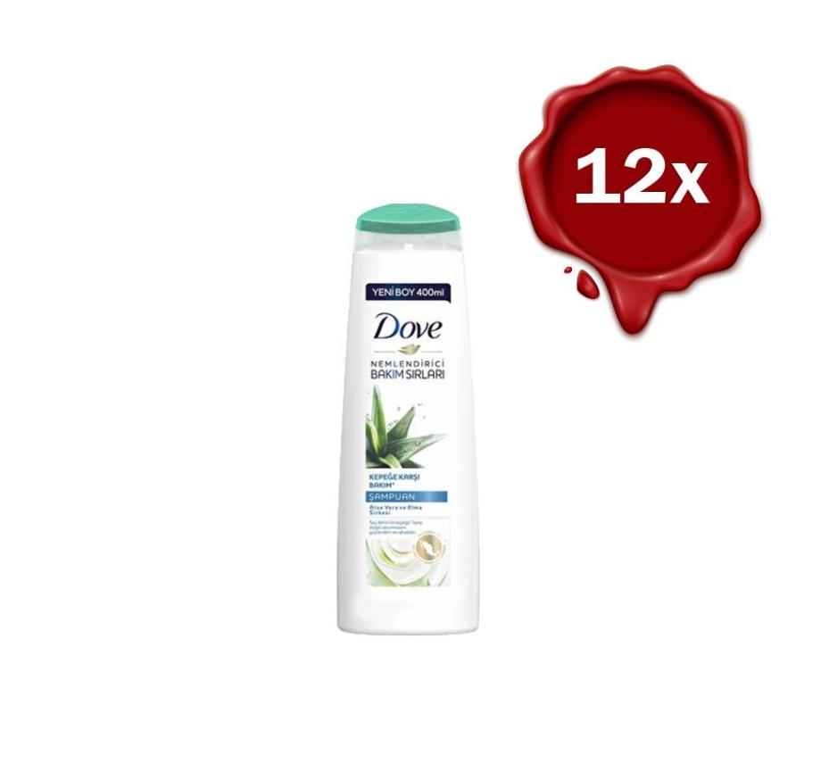 Dove Saç Bakım Şampuanı Aloe Vera Kepek Karşıtı x 12