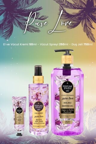 Eyüp Sabri Tuncer Pure Love Vücut Spreyi 250 ml, Duş Jeli 750 ml ve Krem 50 ml