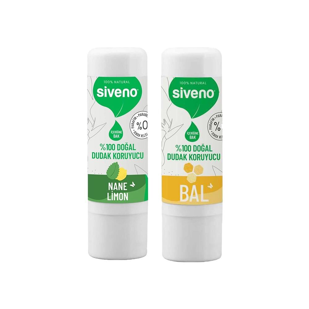 Siveno Dudak Koruyucu Nane & Limon ve Bal 6 gr