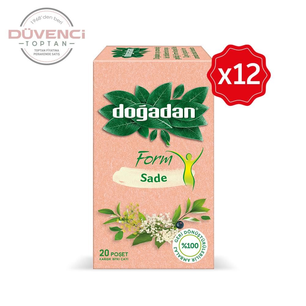 Doğadan Form Çay Sade 20'li x 12 Adet