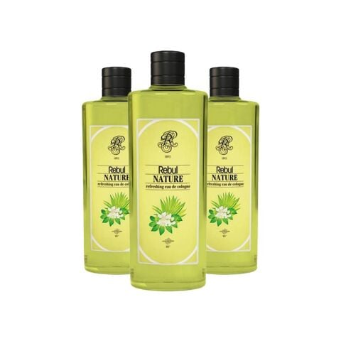 Rebul Nature Cam Şişe Kolonya 270 cc x 3