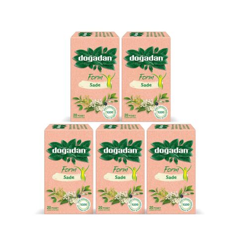 Doğadan Form Çay Sade 20'li x 5 Adet
