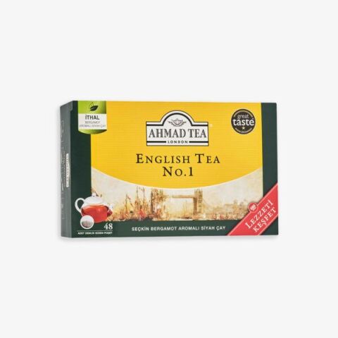 7 paket, 48’li English Tea No.1 Demlik 154 G ve Rakun Kupa