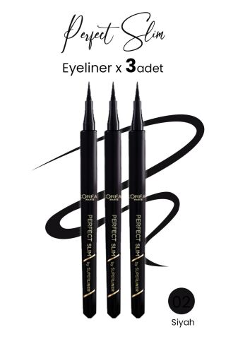 Loreal Paris Perfect Slim Eyeliner Siyah x 3 Adet
