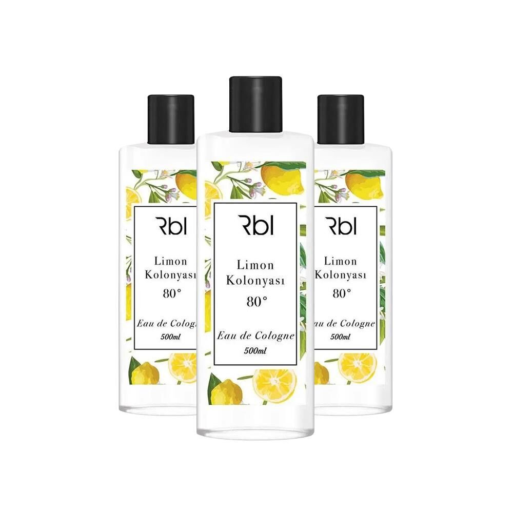Rebul Limon Kolonyası 80 Derece 500 ml x 3