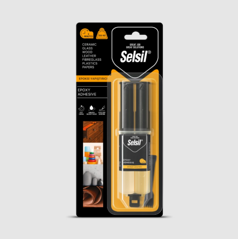 Selsil Şırınga Epoksi Yapıştırıcı Şeffaf - 28 g