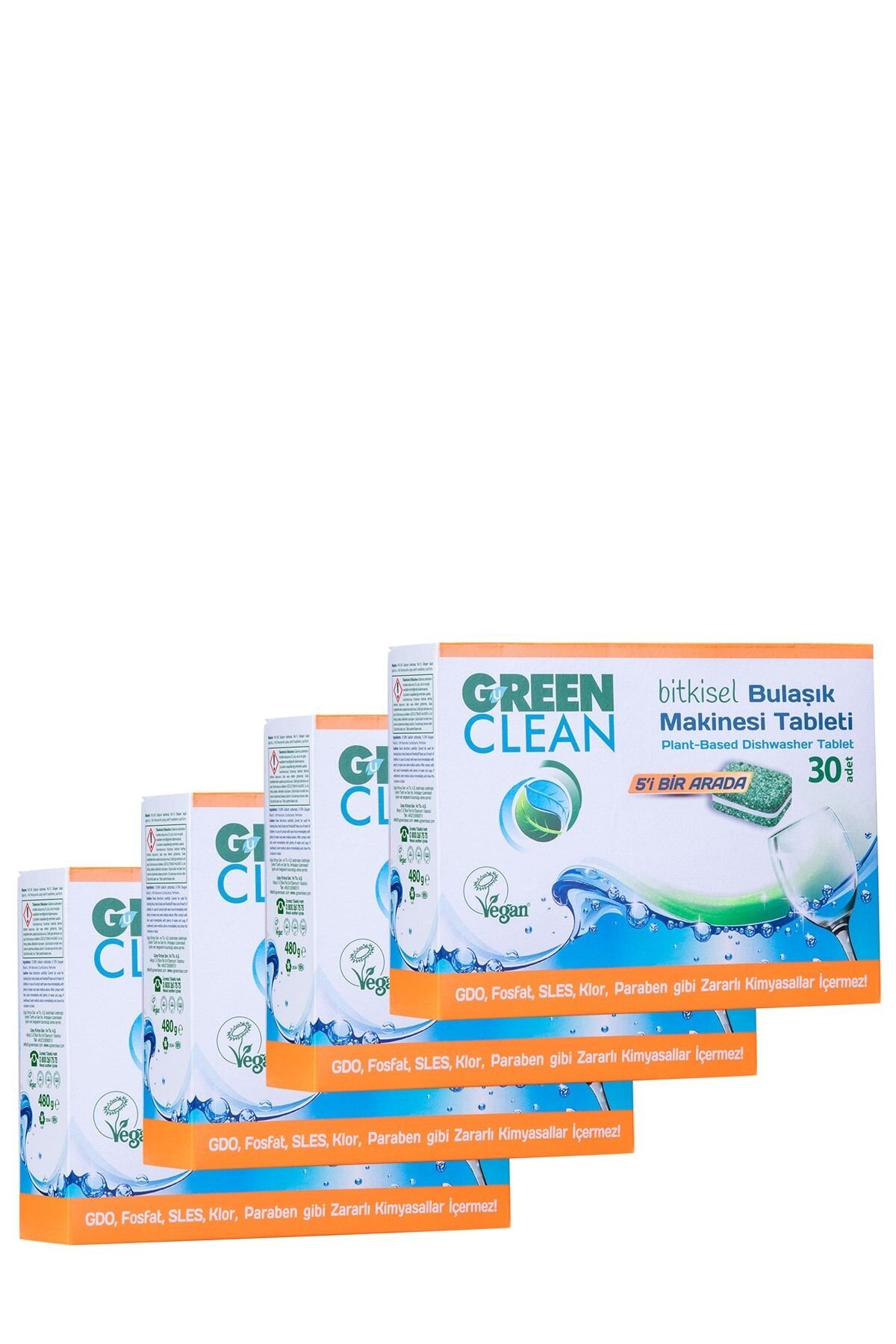 U Green Clean Bulaşık Makinesi Tablet 30'lu x 4 Adet