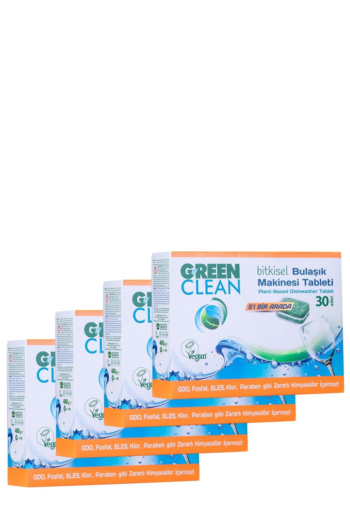 U Green Clean Bulaşık Makinesi Tablet 30'lu x 4 Adet