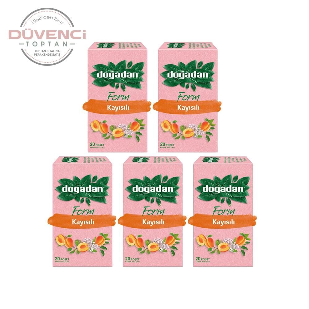 Doğadan Form Çay Kayısılı 20'li x 5 Adet