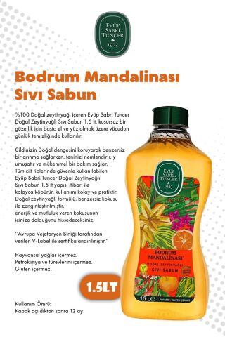 1.5L Sıvı Sabun Okyanus ve Bodrum Mandalinası ve ROSIE