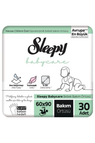 Sleepy Babycare Bebek Bakım Örtüsü 10'lu x 3 Adet