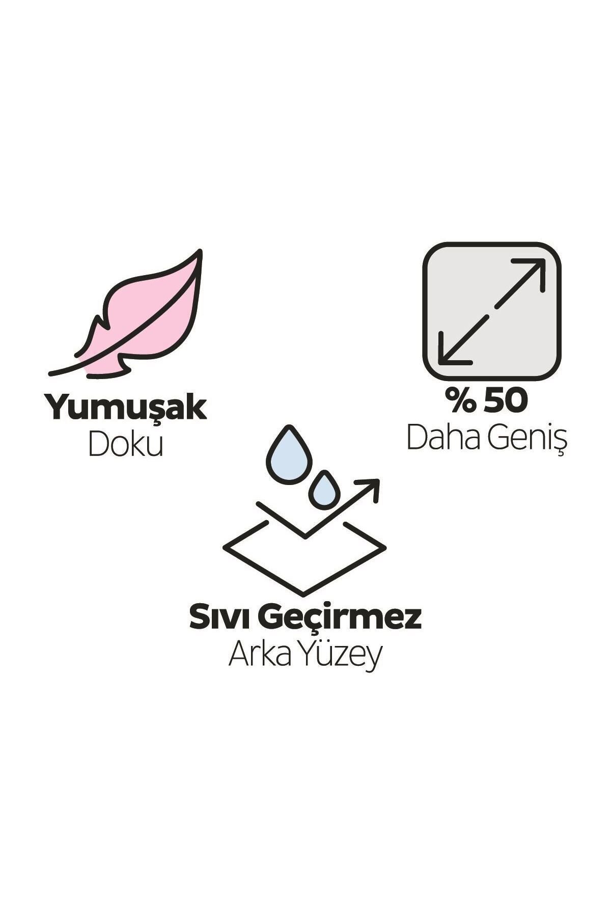 Sleepy Bebek Bakım Örtüsü 60x90 Cm 10' lu