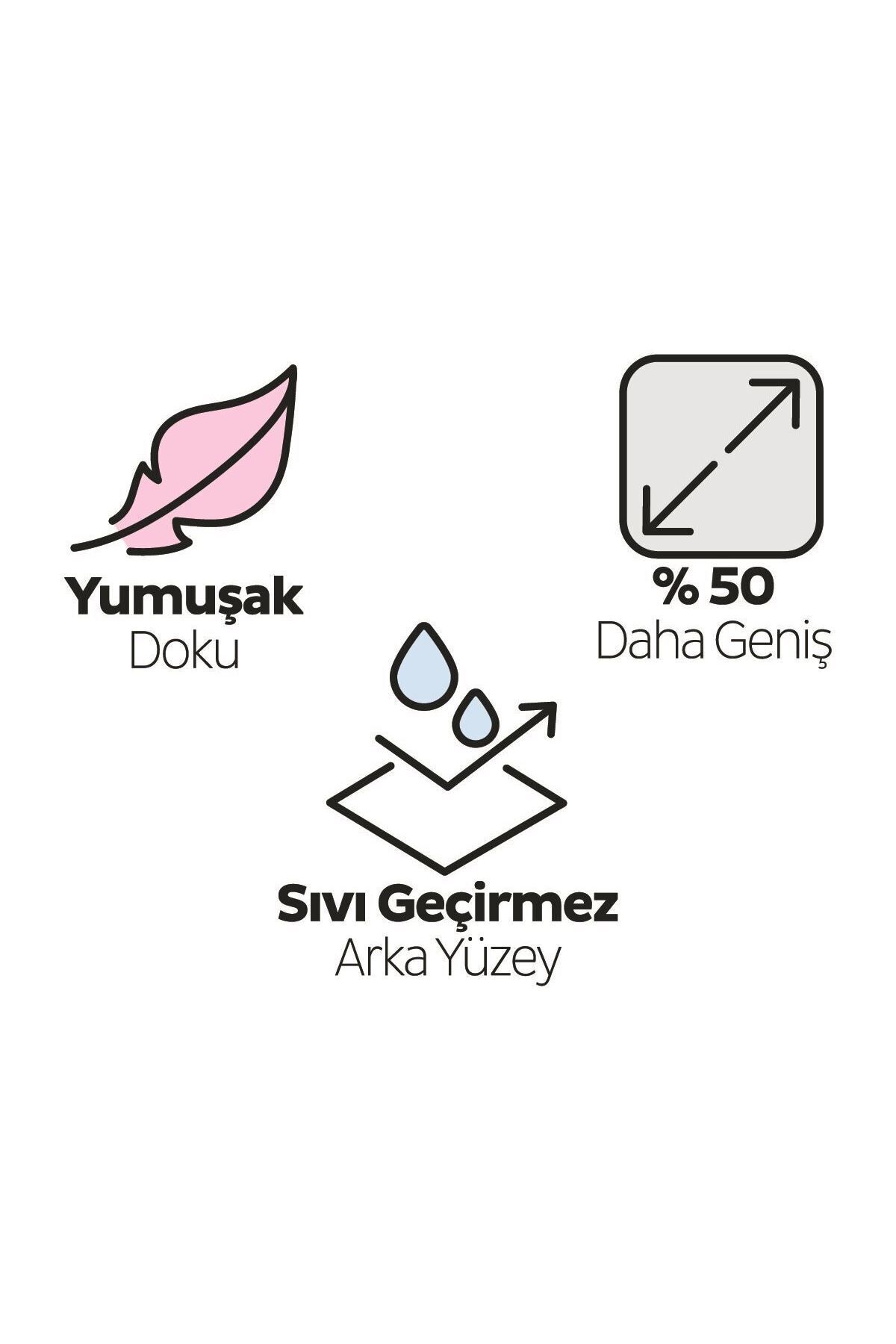 Sleepy Bebek Bakım Örtüsü 60x90 Cm 10' lu