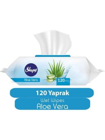 Sleepy Aloe Vera Islak Havlu 120 Yaprak