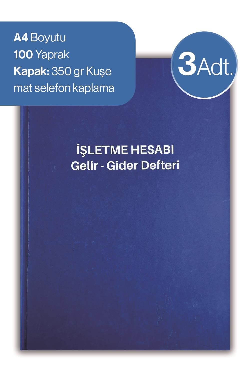 Düvenci İşletme Hesabı Gelir - Gider Defteri 3 adet