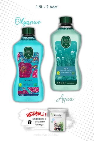 Eyüp Sabri Tuncer Aqua ve Okyanus 1.5L Sıvı Sabun ve ROSIE