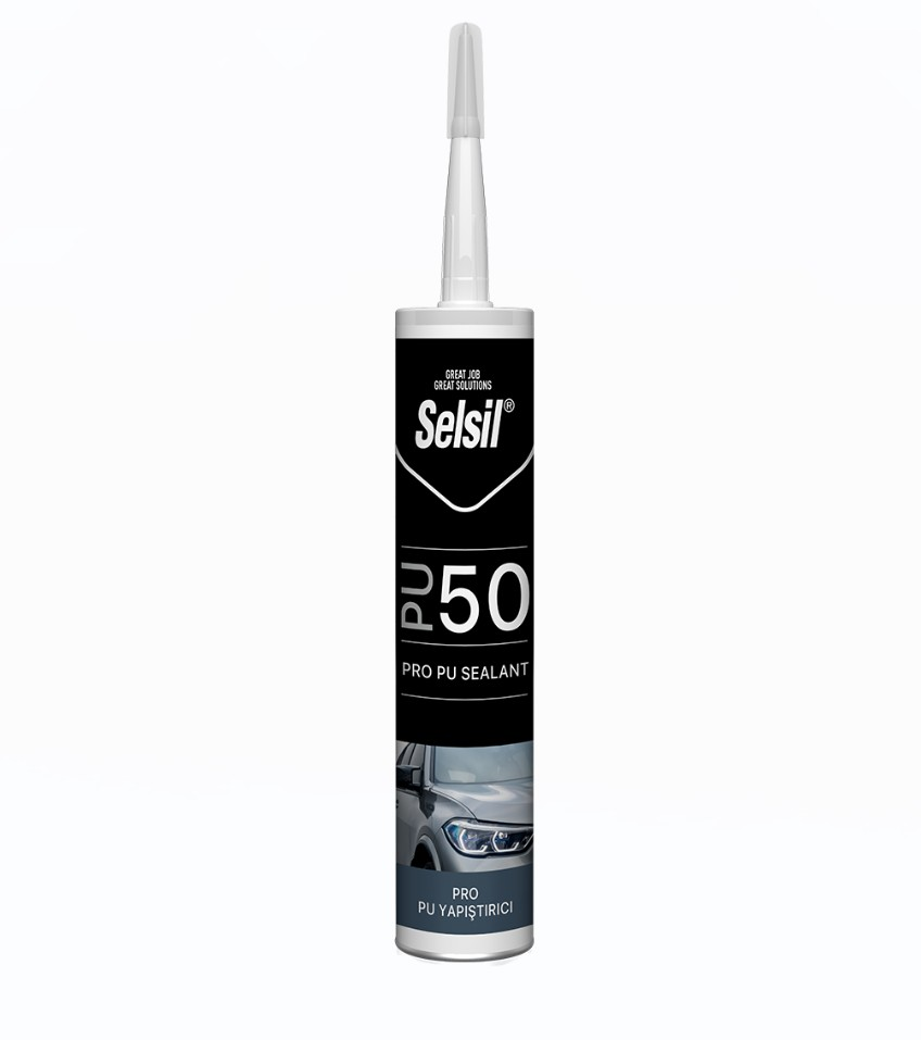 Selsil PU 50 Pro Mastik 280 ml - Siyah Renk