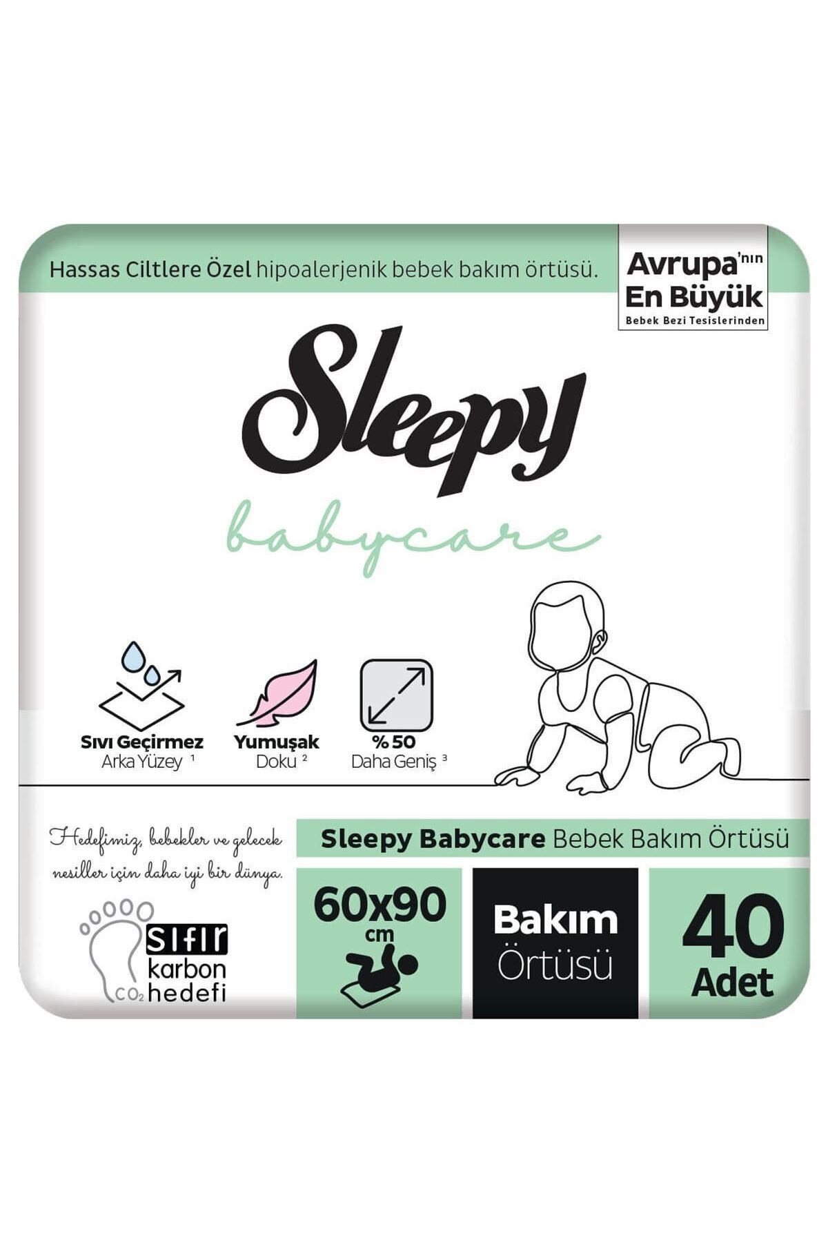 Sleepy Babycare Bebek Bakım Örtüsü 10'lu x 4 Adet