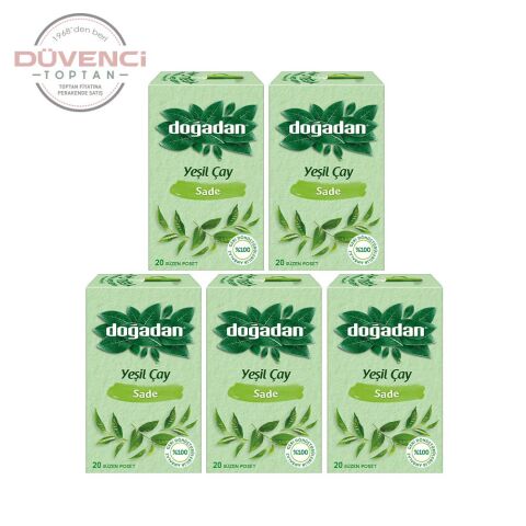 Doğadan Yeşil Çay Sade 20'li x 5 Adet