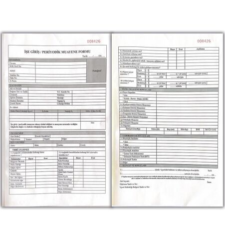 Düvenci İş Sağlığı Güvenliği Kurul Karar, Tespit Öneri, İşe Giriş Muayene ve Gelir Gider Defteri