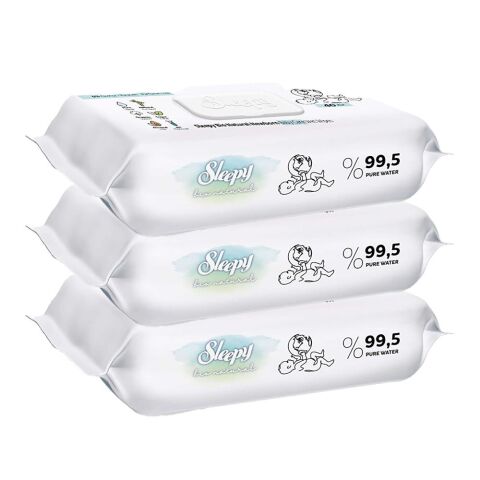 Sleepy Bio Natural Islak Bebek Mendil 3 x 40 Adet