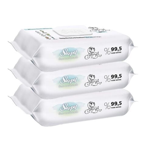 Sleepy Bio Natural Islak Bebek Mendil 3 x 40 Adet