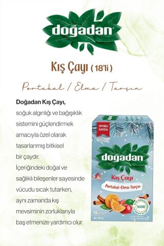 Doğadan Kış Poşet Çay 18'li, 24 Paket ve Rosie