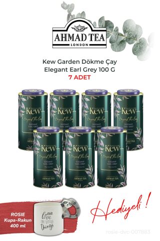Kew Garden Elegant Earl Grey 100 G, 7 kutu ve Rakun Kupa