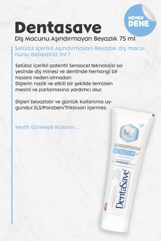 Dentasave Aşındırmayan Beyazlık 75 ml