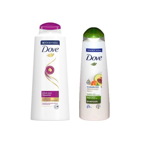 Dove Şampuan Uzun Saç Terapisi ve Bakım Şampuanı Avokado Özlü