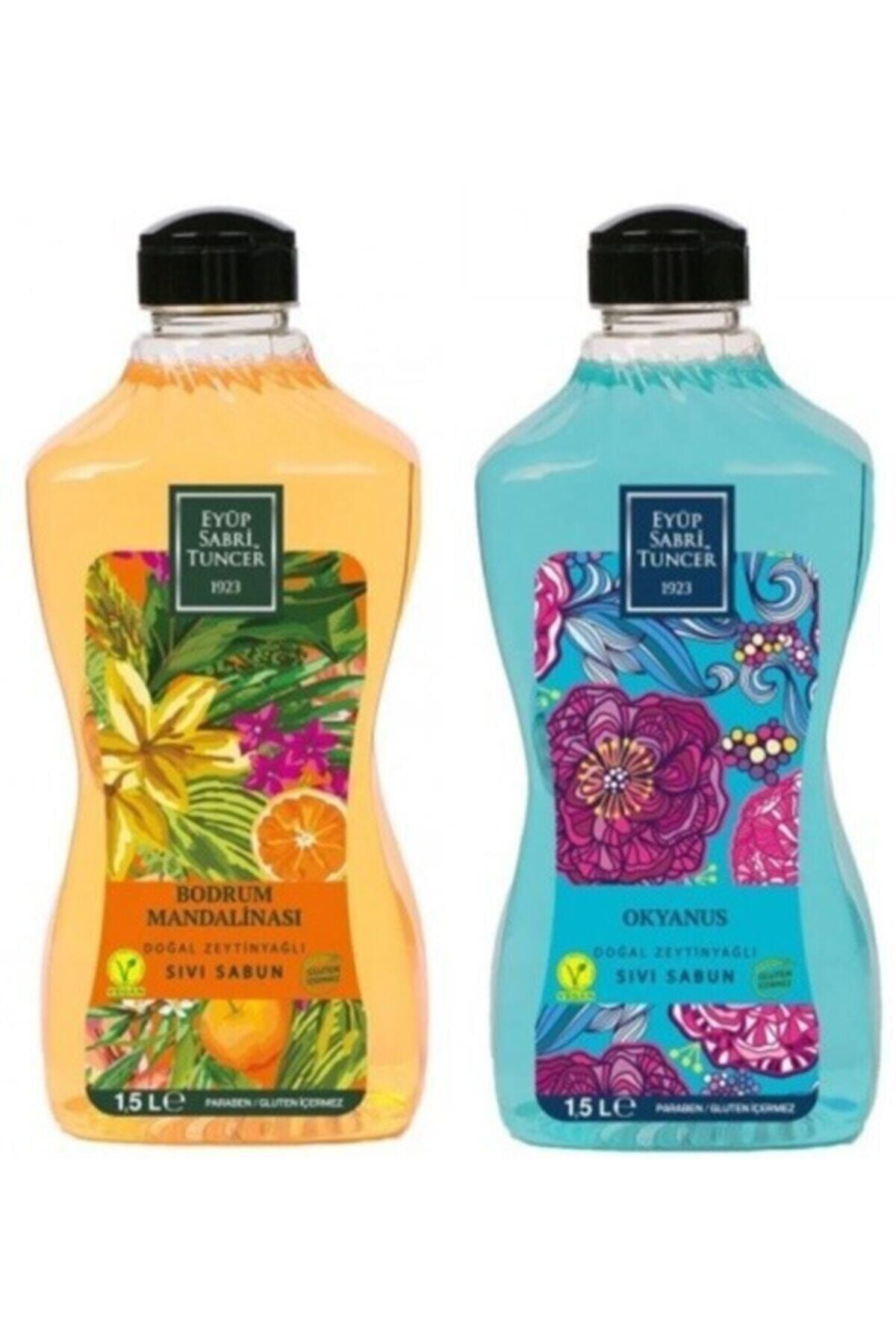 Eyüp Sabri Tuncer Doğal Zeytinyağlı Sıvı Sabun Okyanus Ve Bodrum Mandalinası 1500 Ml