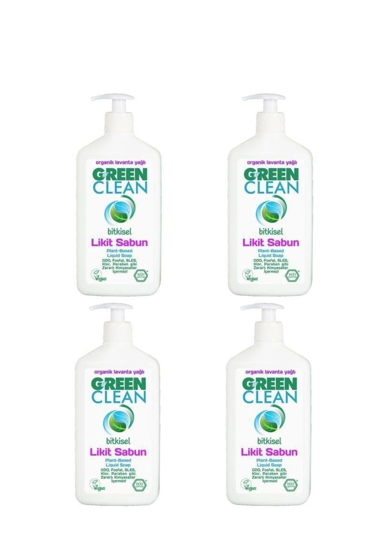 Green Clean Organik Portakal Yağlı Likit Sabun 500 ml 4'lü Set