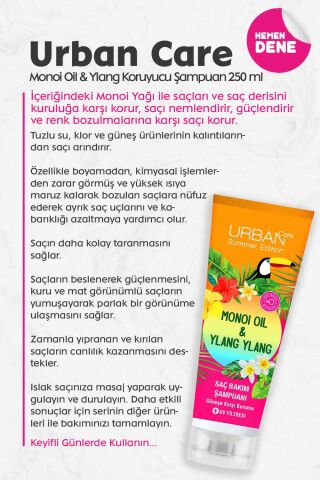 Urban Care Monoi Oil & Ylang Koruyucu Şampuan 250 ml