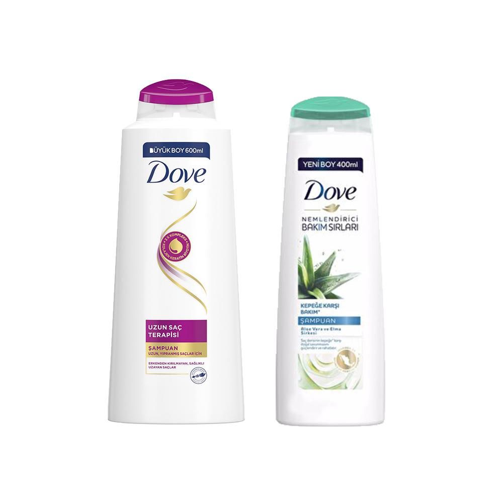 Dove Şampuan Uzun Saç Terapisi ve Bakım Şampuanı Aloe Vera Kepek Karşıtı
