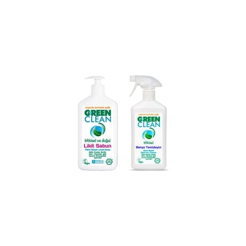 Green Clean U Green Banyo Temizleyici Ve Likit Sabun Set 500 Ml