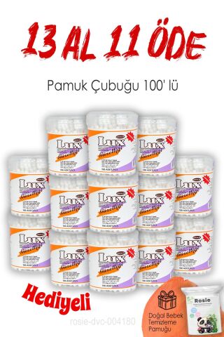 Lux 13 AL 11 ÖDE Pamuk Çubuğu 100' lü ve ROSIE