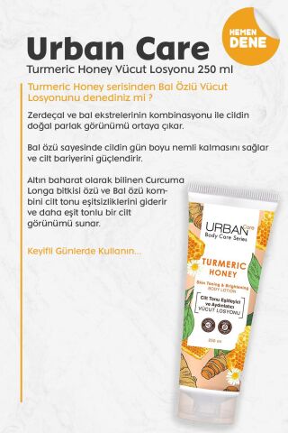 Urban Care Turmeric Honey Vücut Losyonu 250 ml