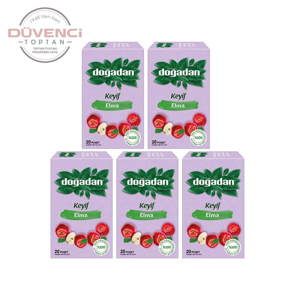 Doğadan Elma Çayı 20'li x 5 Adet