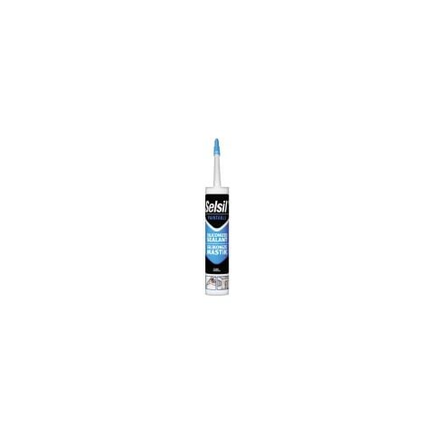 Selsil Silikonize Mastik Beyaz 500 G(2 Adet)