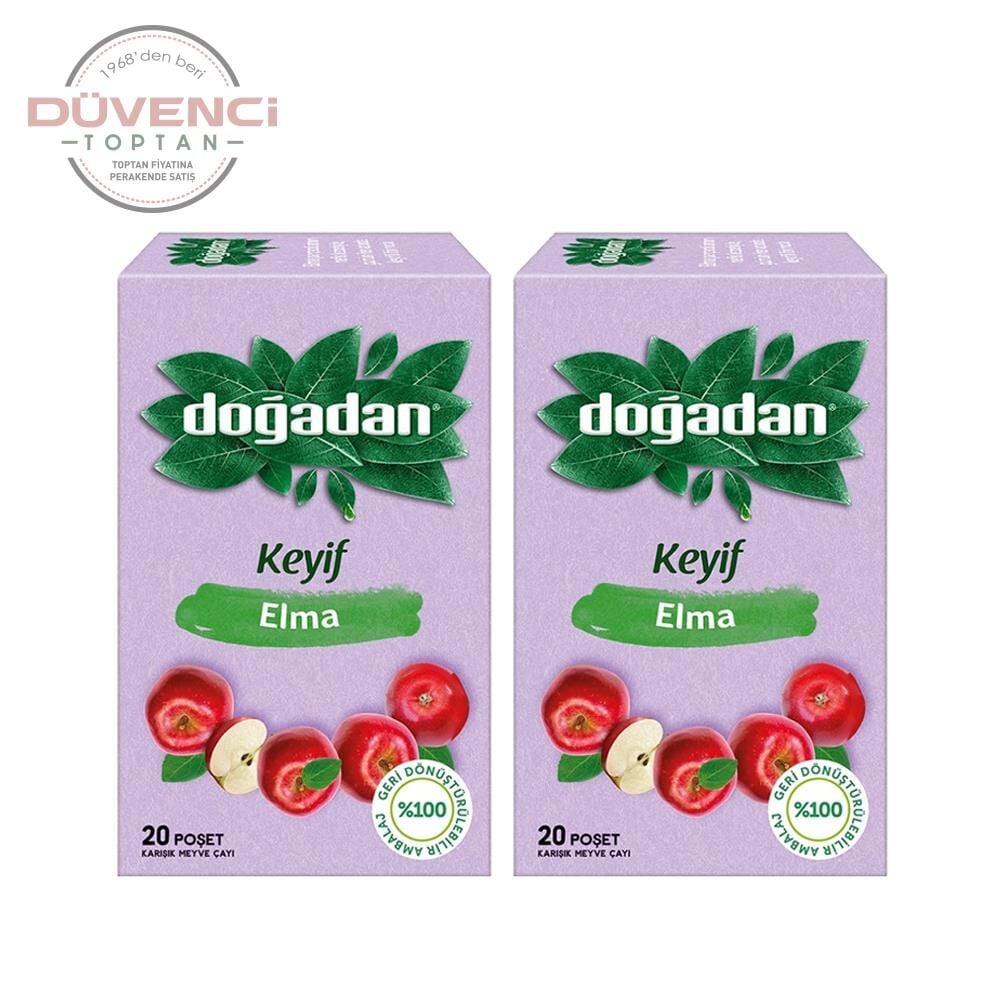 Doğadan Elma Çayı 20'li x 2 Adet
