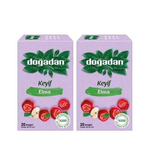 Doğadan Elma Çayı 20'li x 2 Adet