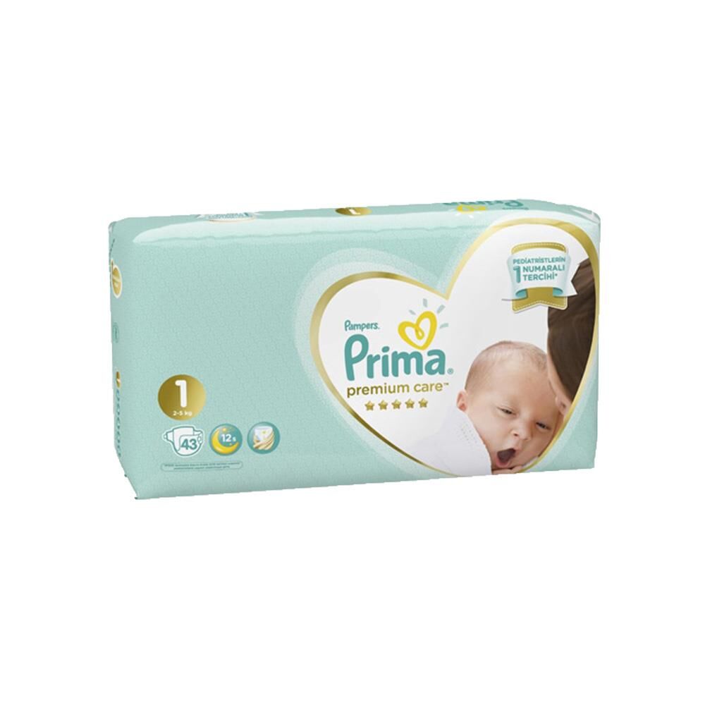 Prima Bebek Bezi Premium Care 1 Beden Yenidoğan 43 Adet